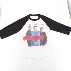 Rare Depeche Mode Global Spirit Tour 2017 Raglan Shirt 3/4 Sleeve Concert Tee
